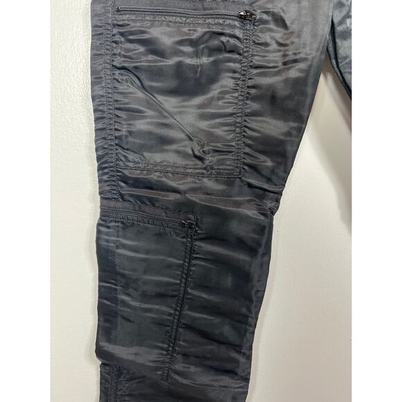 Bugle Boy Made in Taiwan Nylon Utility Cargo Zipper Pants Vintage Y2K VTG 90s - Picture 4 of 10